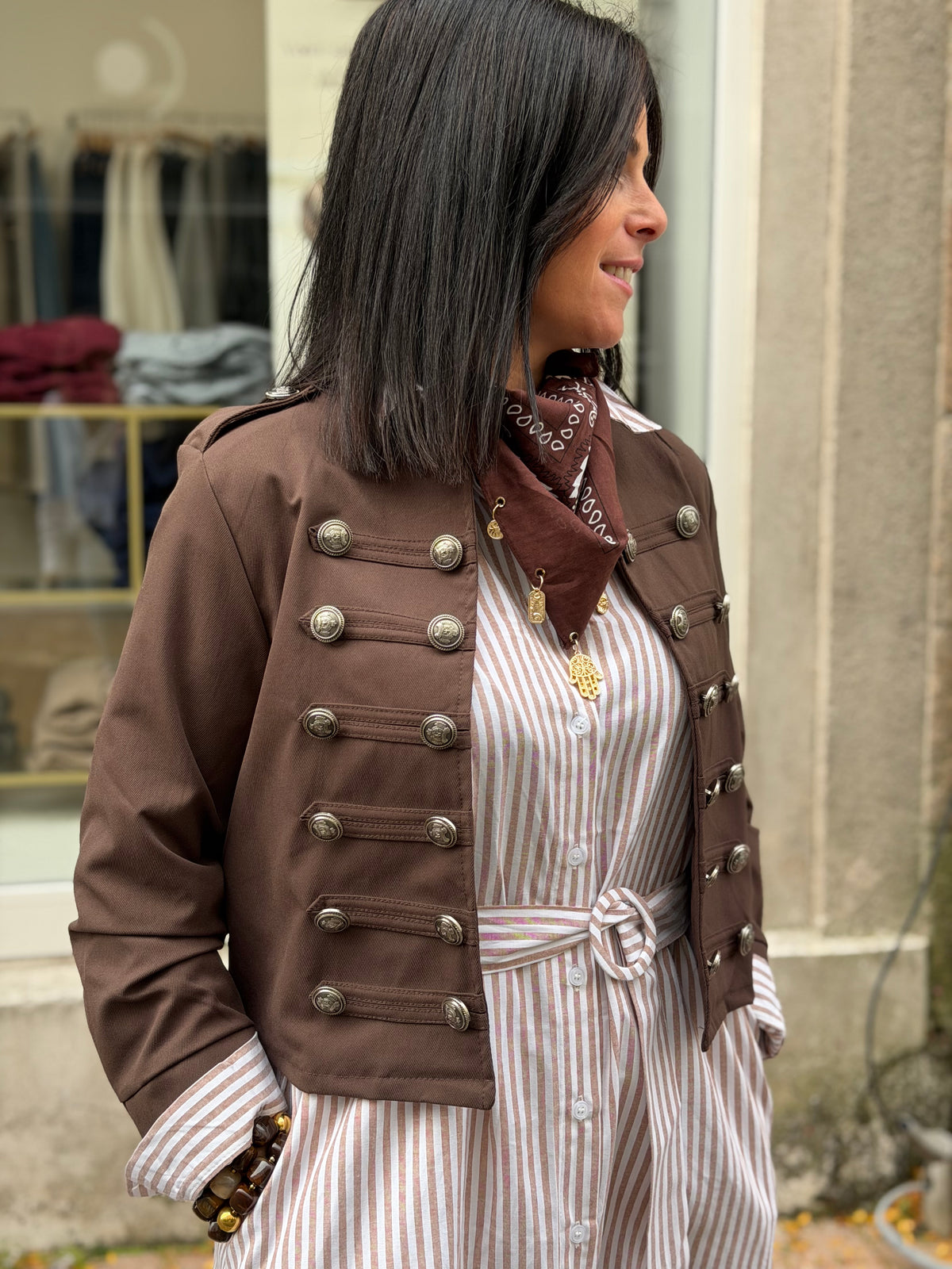 Veste LOU officier marron