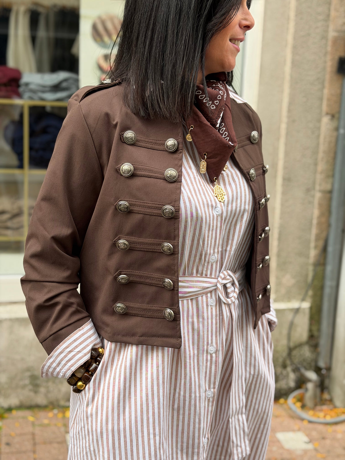 Veste LOU officier marron