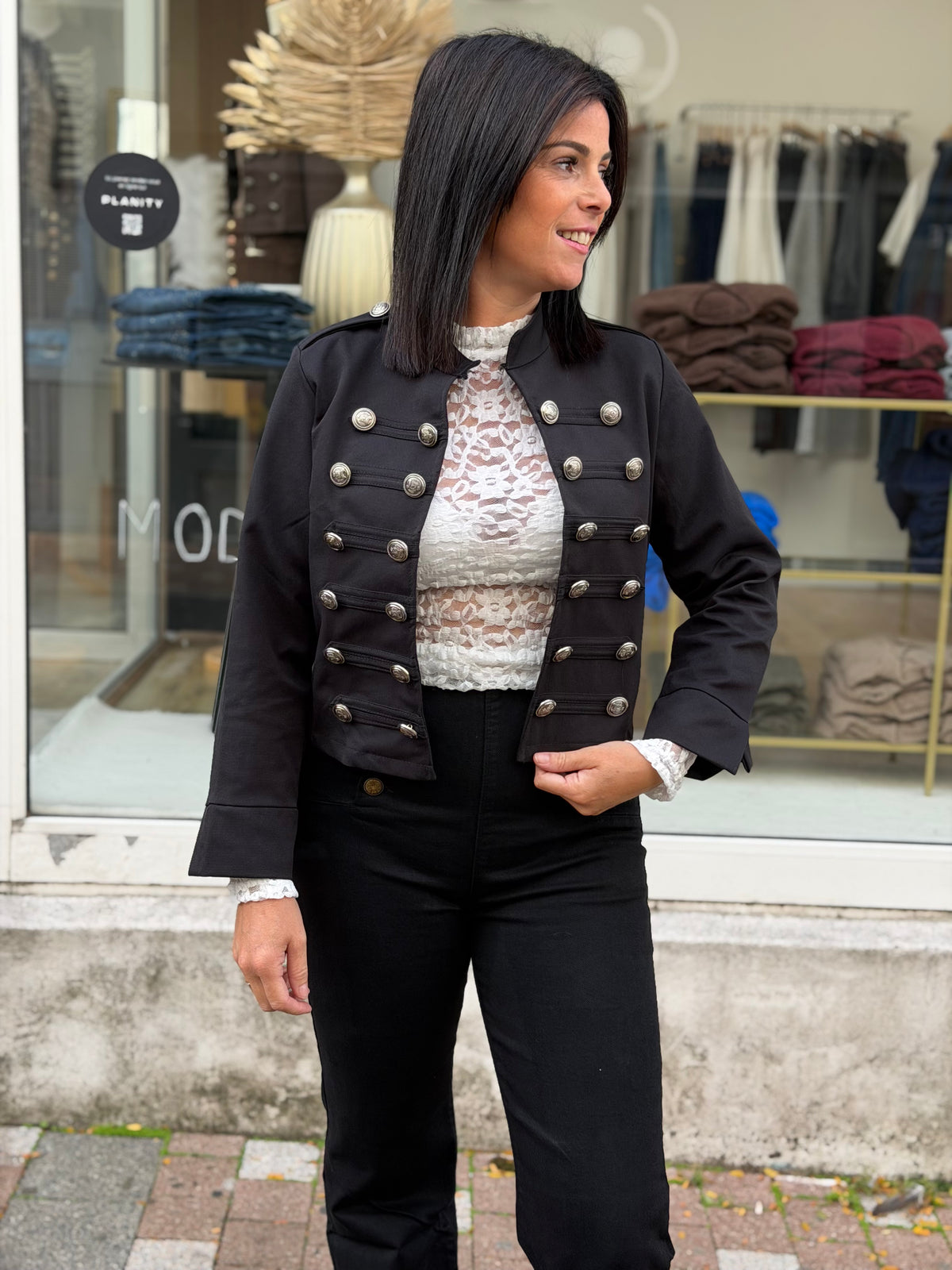Veste officier noir