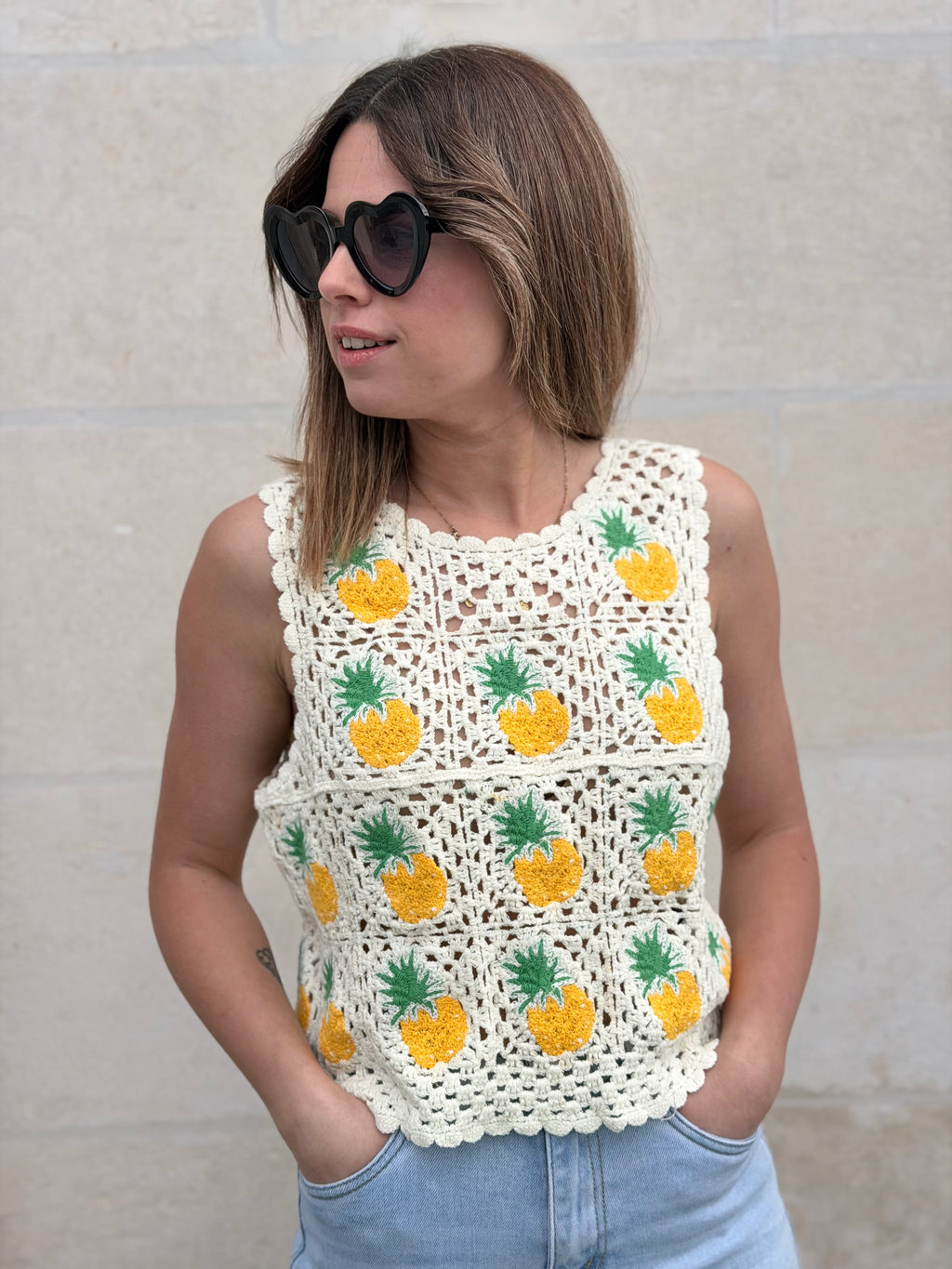 Top crochet ANANAS